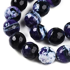 Chapelets de perle en agate naturelle teinte&nbsp;G-T141-01A-05
