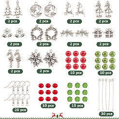 DIY-Set zur Herstellung von Ohrringen mit Weihnachtsmotiv&nbsp;DIY-SC0022-78