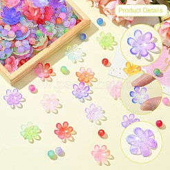 Kit fai da te perline acriliche a forma di fiore rotondo per la creazione di gioielli&nbsp;DIY-CJ0002-82