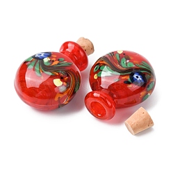 Handmade lampwork Parfümflasche Anhänger&nbsp;LAMP-H072-01C