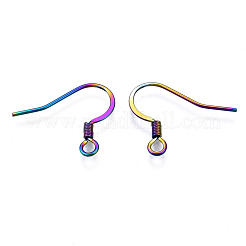 Ganci per orecchini francesi in acciaio inossidabile 304 placcati ioni (ip)&nbsp;STAS-S119-016A