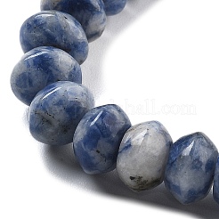 Natürliche blaue Fleck Jaspis Perlen Stränge&nbsp;G-P559-A15-01