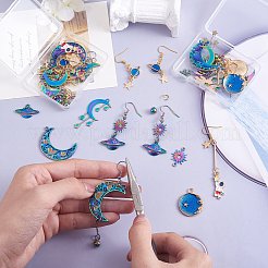 Kit fai da te per fare orecchini pianeta&nbsp;DIY-SZ0009-55