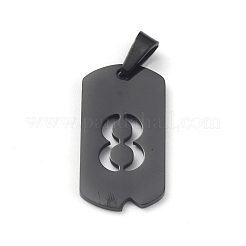 Pendentifs en acier inoxydable 304 avec placage ionique (IP)&nbsp;STAS-O127-E08