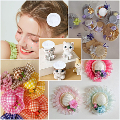 40 Stück Stoffpuppenhut&nbsp;AJEW-SC0031-35