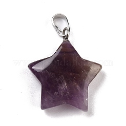 Natürlichen Amethyst Edelsteinanhänger&nbsp;G-I319-01P-09