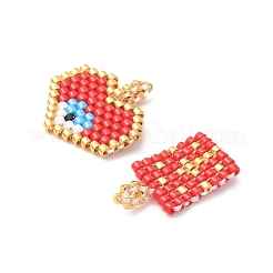 2 pièce de perles de rocaille en verre Miyuki faites à la main&nbsp;PALLOY-MZ00607