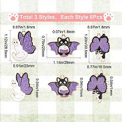 24pcs 3 pendentifs en émail en alliage de style&nbsp;FIND-CN0001-27