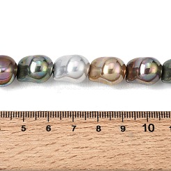 Galvanisieren Sie undurchsichtige Glasperlenstränge mit Kunstperlen&nbsp;EGLA-C011-01