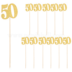 12 Stück Papier-Kuchenetikett&nbsp;AJEW-SP0004-14