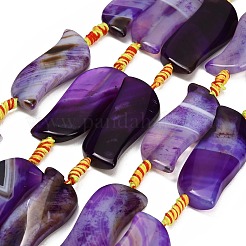 Brins de perles d'agate naturelles teintées et chauffées&nbsp;GG-CBAB9C6-B02-01