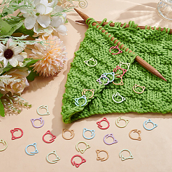 48 Stück 6 Farben Eisen Strickwerkzeug&nbsp;DIY-UN0007-63