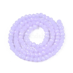 Chapelets de perles en verre imitation jade&nbsp;LS-GLAA-T023-4mm-C01