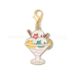 8 pz decorazioni pendenti in lega di smalto per dessert&nbsp;HJEW-JM03193