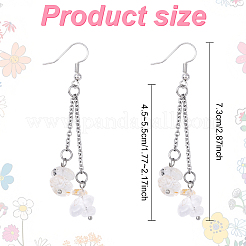 5 paio di orecchini pendenti in ottone&nbsp;EJEW-YW00001-01