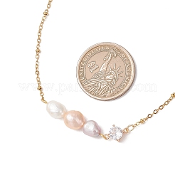 Collier pour femme composé d'un pendentif en perles de culture d'eau douce naturelles&nbsp;NJEW-JN05937-02