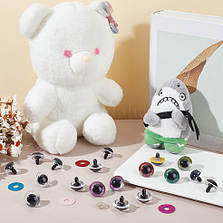 40 Set mit 10 Farben Plastikaugen für Puppen&nbsp;DIY-GO0001-72