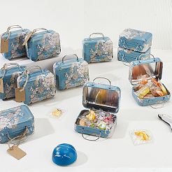 24 Stück Geschenk-Aufbewahrungsboxen aus Weißblech mit Kartenaufdruck und Griffen&nbsp;CON-GA0001-31