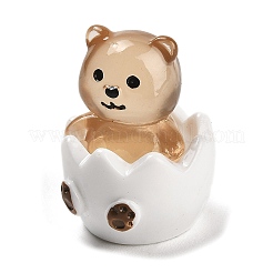 Decorazioni per display in resina luminosa con animali con guscio rotto&nbsp;DJEW-M010-02F