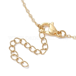 Colliers avec pendentif en forme d'empreinte de patte en perles rondes de 6 mm&nbsp;NJEW-JN05171-03