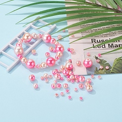 497pcs 5 cuentas de perlas de imitación de plástico abs arco iris de estilo&nbsp;OACR-YW0001-07D
