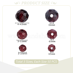 150 Stück 3 Stile natürliche Granatperlen&nbsp;G-GA0001-86