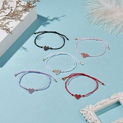 Braccialetti a forma di cuore con semi giapponesi fatti a mano&nbsp;BJEW-MZ00012