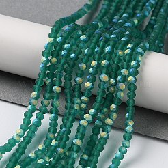 Abalorios de vidrio jade de imitación hebras&nbsp;EGLA-YW0003-19A-15