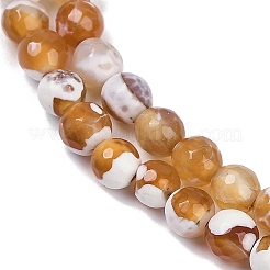 Naturbrand Knistern Achat Perlen Stränge&nbsp;G-C082-A01-33