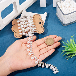 1 Yard runde Kristallglas-Strass-Cup-Ketten&nbsp;DIY-PJ0001-43A