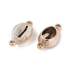 Encantos del conector de la cáscara de imitación de acrílico chapado&nbsp;OACR-F012-03