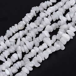 Natürliche weiße Jade perlen Stränge&nbsp;X-G-F703-02