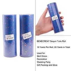 Cintas de malla decorativas de lentejuelas con purpurina de corazón&nbsp;OCOR-BC0007-21