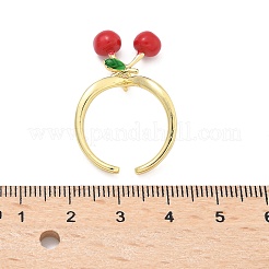 Messing mit Emaille-Manschettenringen&nbsp;LS-RJEW-Q019-02A-G