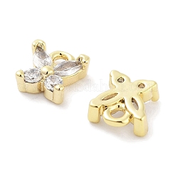 Pendenti in zirconi cubici trasparenti in micro pavè di ottone&nbsp;ZIRC-P120-06G