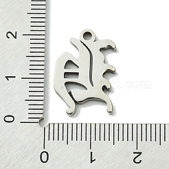 Pendentifs en acier inoxydable 201 anti-ternissement&nbsp;STAS-B055-01P-H