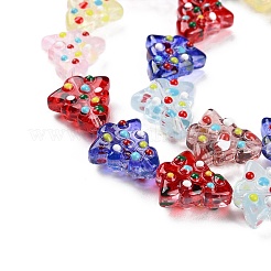 Fili di perle di vetro irregolari fatti a mano&nbsp;LAMP-F032-08A