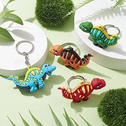 Llavero de plástico pvc dinosaurio de dibujos animados&nbsp;KEYC-JKC00673