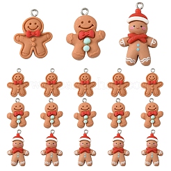 15 stücke 3 stile weihnachten undurchsichtige harz anhänger&nbsp;RESI-YW0004-76