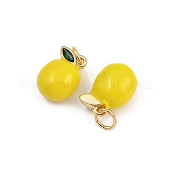 Messing Emaille Anhänger / charms&nbsp;KK-B157-11G-02