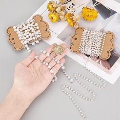 Chaînes perlées en plastique ABS de 2 m et en acrylique de 4 m&nbsp;DIY-FH0004-33