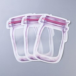 Wiederverwendbare Einmachglas-Form mit Reißverschluss versiegelte Beutel&nbsp;OPP-Z001-02-B