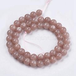 Natürliche sunstone Perlen Stränge&nbsp;G-J157-8mm-07