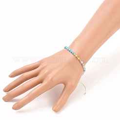 Verstellbare geflochtene Perlenarmbänder aus Nylonfaden&nbsp;BJEW-JB05593