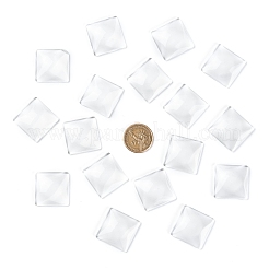 Vetro trasparente cabochon quadrati&nbsp;X-GGLA-A001-30mm