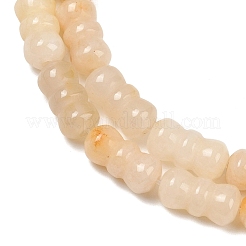 Natürliche gelbe Jade Perlen Stränge&nbsp;G-P595-A03-01