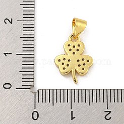 Ciondoli in ottone placcato a cremagliera con pavé di zirconi&nbsp;KK-G513-12G