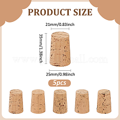 Holzflaschenstopfen&nbsp;DIY-WH0888-889
