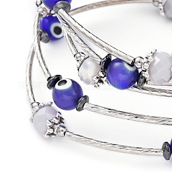 Conjuntos de joyas de lampwork mal de ojo&nbsp;SJEW-JS01041-02