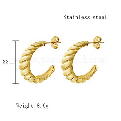 Boucles d'oreilles à tige en acier inoxydable 304&nbsp;CK0506-1